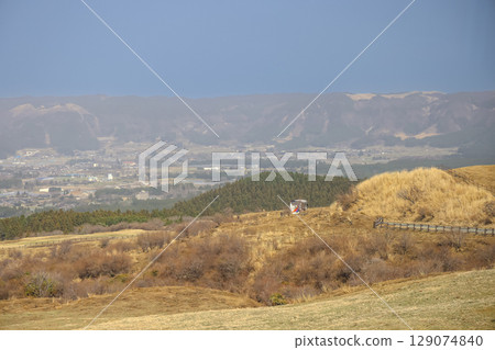March 25 2025 Scenic Landscape with Vast Sky and Peaceful Countryside Fields, Japan March 25 2025 Scenic Landscape with Vast Sky and Peaceful Countryside Fields, Japan 129074840