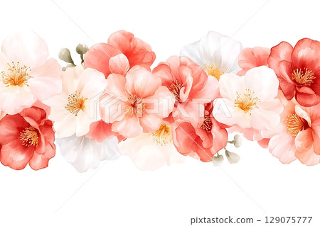 Elegant Floral Arrangement with Soft Pink and White Blossom Accents for Design Projects 129075777