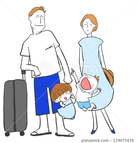Family going on a trip 129075838