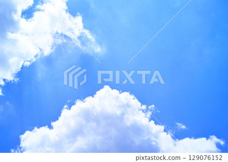 藍色的天空和雲圖像 藍色的天空和雲圖像 129076152