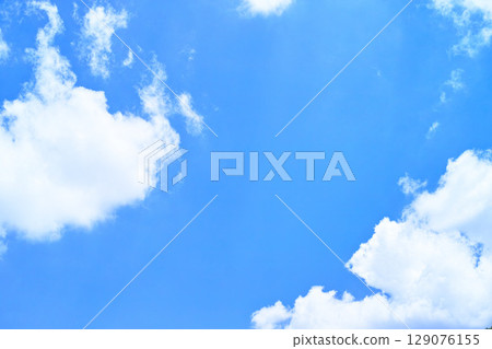 藍色的天空和雲圖像 藍色的天空和雲圖像 129076155