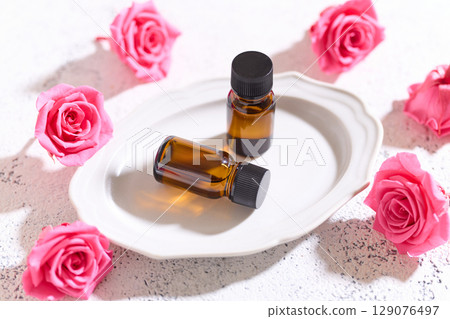 Aromatherapy oil rose Aromatherapy oil rose 129076497