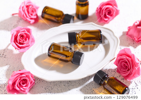 Aromatherapy oil rose Aromatherapy oil rose 129076499