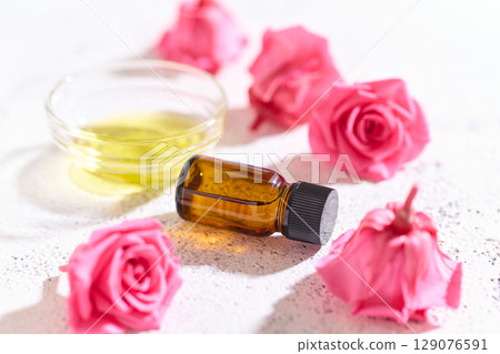 Aromatherapy oil rose Aromatherapy oil rose 129076591