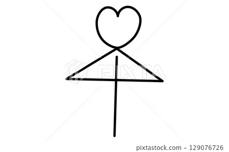 筆式雨傘插畫 129076726