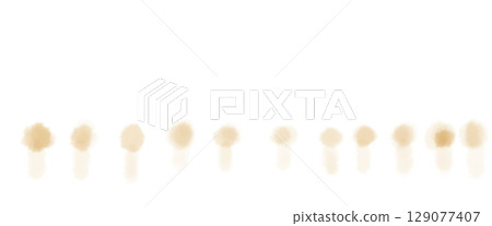 水彩淡蘑菇圖案線條手繪素材 129077407