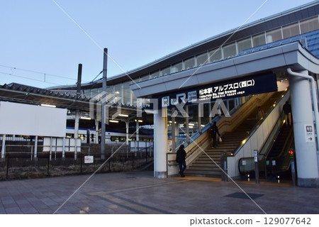 Nagano Prefecture: JR Matsumoto Station Alps Exit (West Exit) 129077642