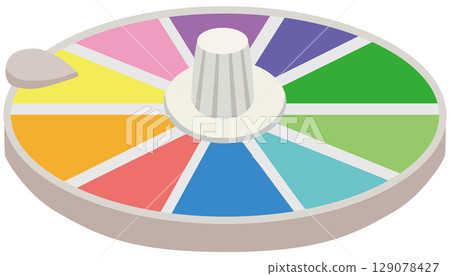 Simple roulette illustration vector material 129078427