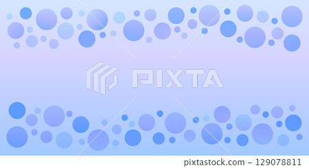Background material illustration with polka dots in light blue and purple gradient colors 129078811