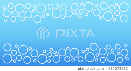 Background material illustration of bubbles floating in water Background material illustration of bubbles floating in water 129078812