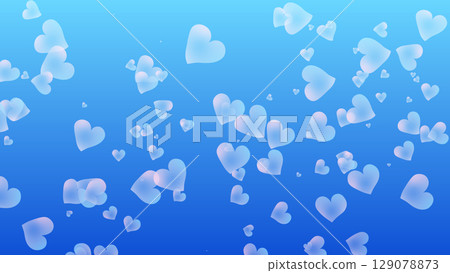 心形氣泡背景_16：9/4K尺寸 129078873