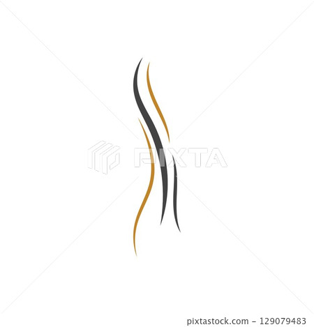 hair wave logo vector illustration design 129079483
