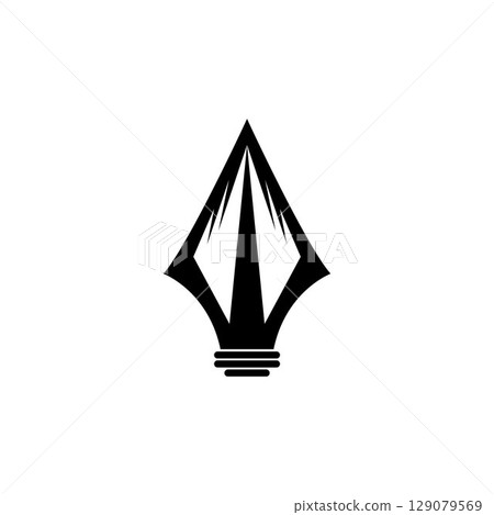 Spear logo vector design template 129079569