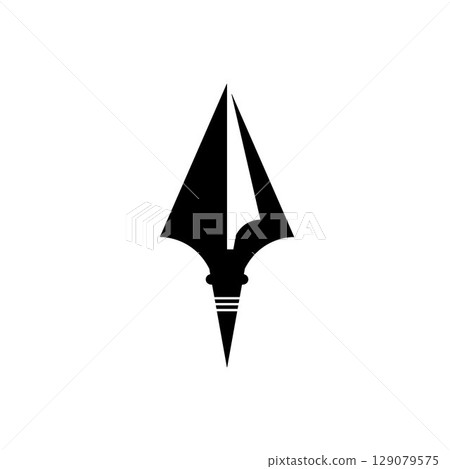 Spear logo vector design template Spear logo vector design template 129079575