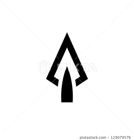 Spear logo vector design template Spear logo vector design template 129079576