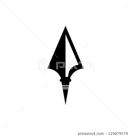Spear logo vector design template 129079579