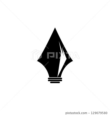 Spear logo vector design template 129079580