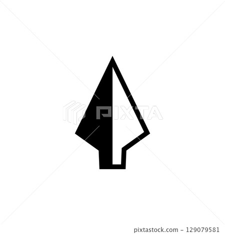 Spear logo vector design template 129079581