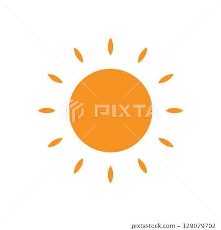 Sun Vector illustration Icon Sun Vector illustration Icon 129079702