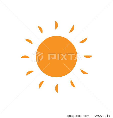 Sun Vector illustration Icon Sun Vector illustration Icon 129079715