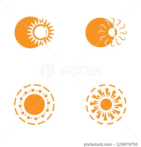 Sun Vector illustration Icon Sun Vector illustration Icon 129079750