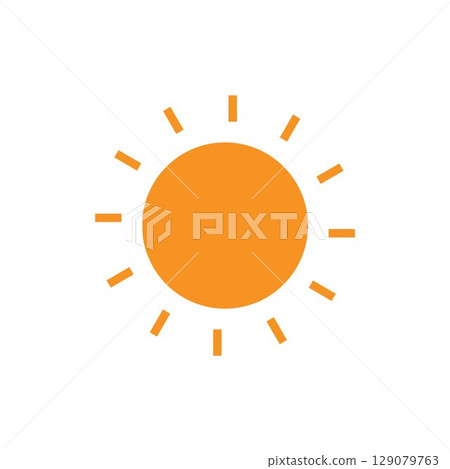 Sun Vector illustration Icon 129079763