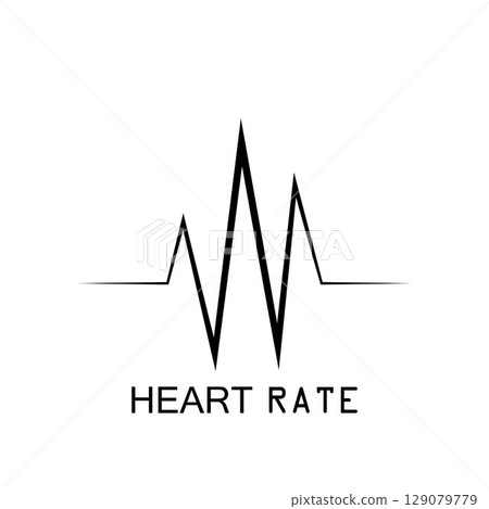 Hearbeat Pulse Icon Vector Illustration Logo Template Hearbeat Pulse Icon Vector Illustration Logo Template 129079779