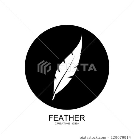 Feather logo vector template 129079914
