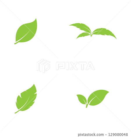 Logos of green Tree leaf ecology nature element vector 129080048