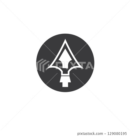 Spear vector illustration icon symbol 129080195