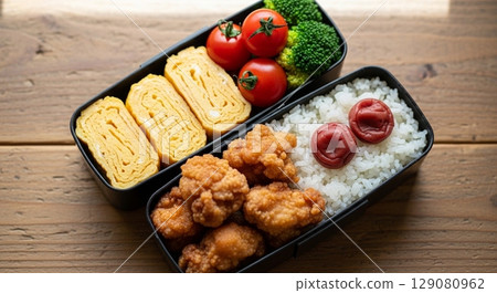 美味的炸雞午餐 129080962