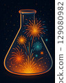 Fireworks in a flask 129080982