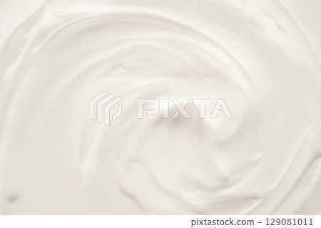 White lotion beauty skincare cream texture cosmetic product background 129081011
