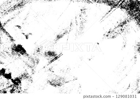 Abstract grunge black and white distressed texture background 129081031