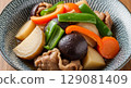 Delicious simmered food 129081409