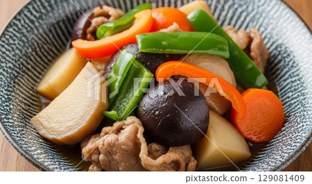 Delicious simmered food Delicious simmered food 129081409