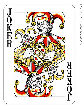 Joker Card Design from Deck of Playing Cards Joker Card Design from Deck of Playing Cards 129081571