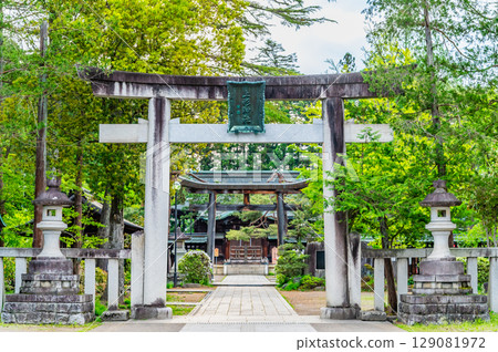 山形縣上杉神社參道上的鳥居 129081972