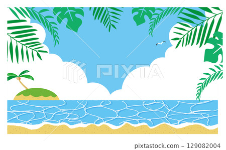 熱帶海洋和沙灘 熱帶海洋和沙灘 129082004