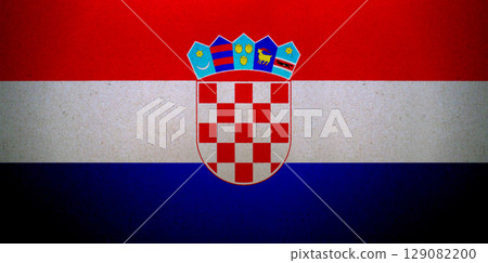 Flag of Croatia on a paper Flag of Croatia on a paper 129082200