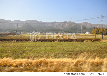 March 25 2025 Peaceful Urban Landscape with a River and Surrounding Architecture, Japan 129082671