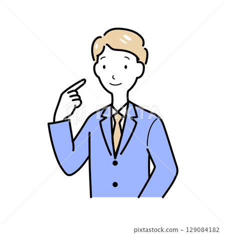 一個人指著自己 一個人指著自己 129084182