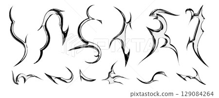 Tribal y2k metal tattoo designs 129084264