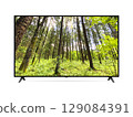 Smart tv with forest wallpaper 129084391