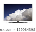 Smart tv with cloud on screen 129084398