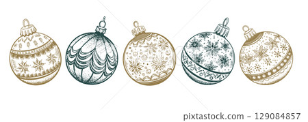 christmas, vector, xmas 129084857