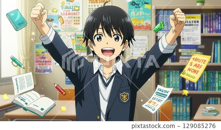 Absorb knowledge! Anime-style characters bring joy to learning Absorb knowledge! Anime-style characters bring joy to learning 129085276
