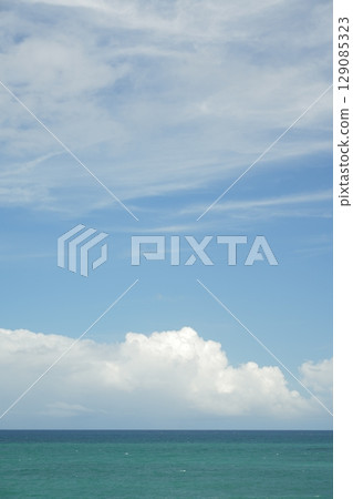 blue sea and sky 129085323