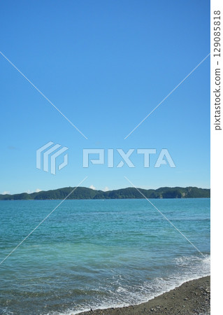 Blue sea and blue sky Blue sea and blue sky 129085818