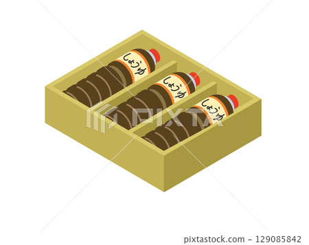 Gift box of soy sauce 129085842